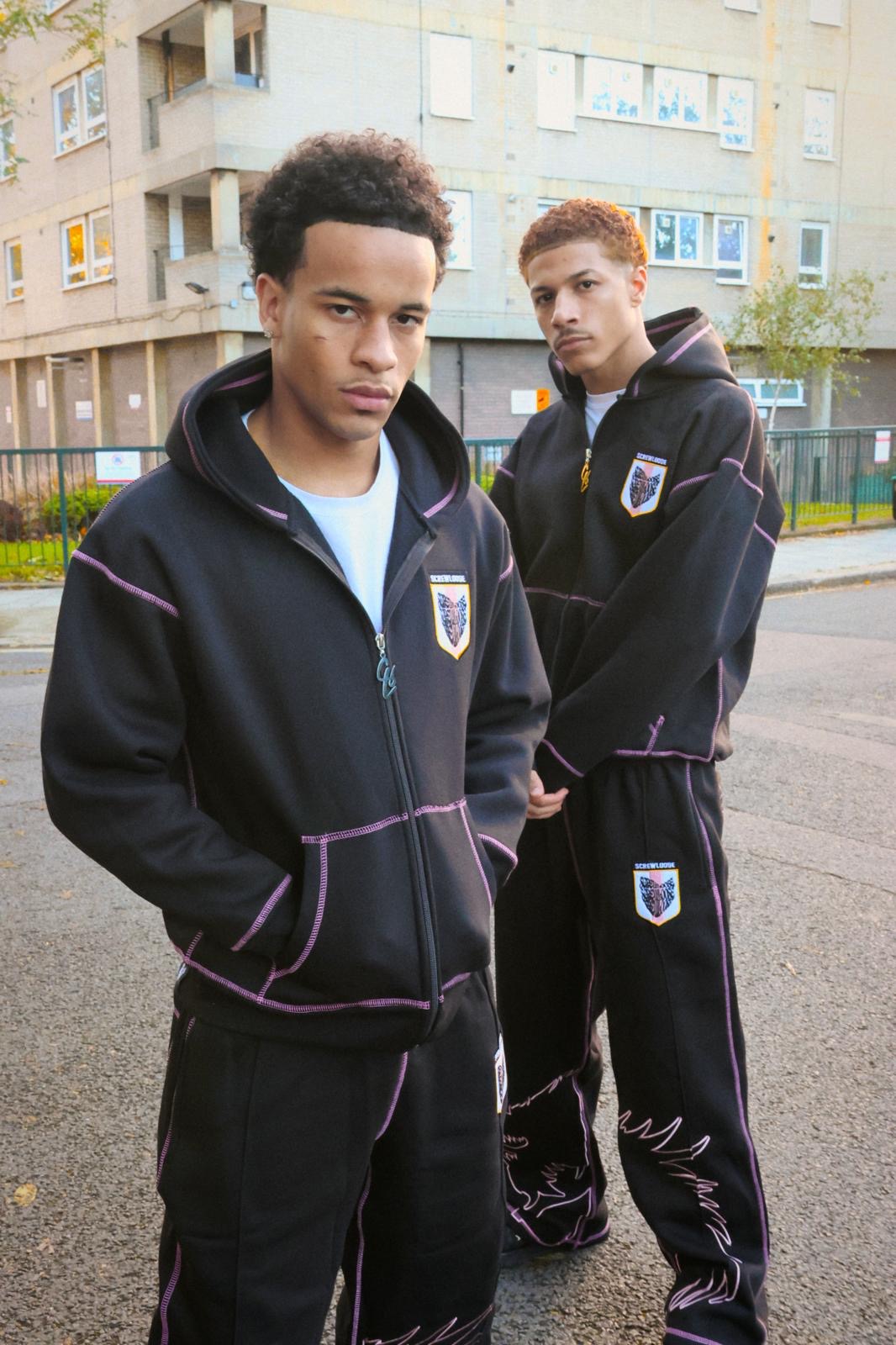 SCREWLOOSE Japan Zip-Up Hoodie - Shibuya Black