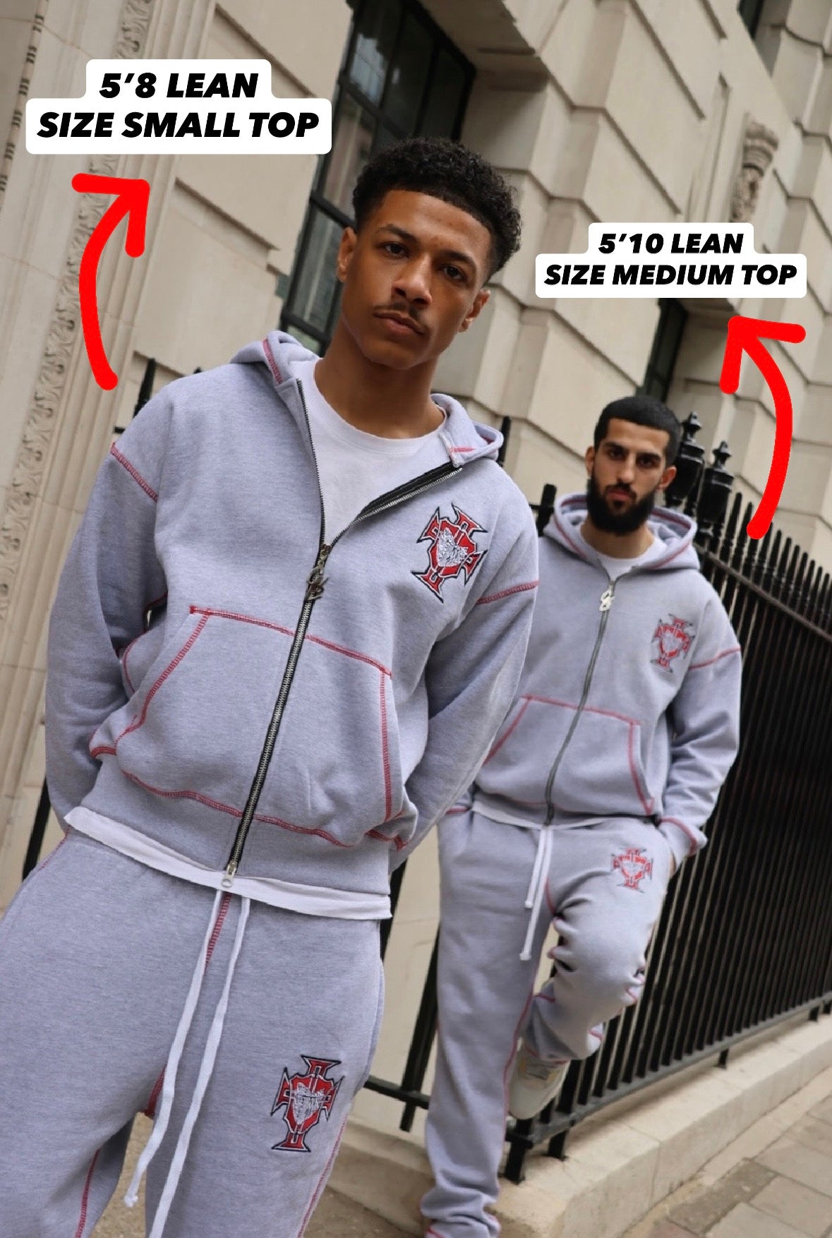 SCREWLOOSE OG PORTUGAL ZIP-UP HOODIE - GREY