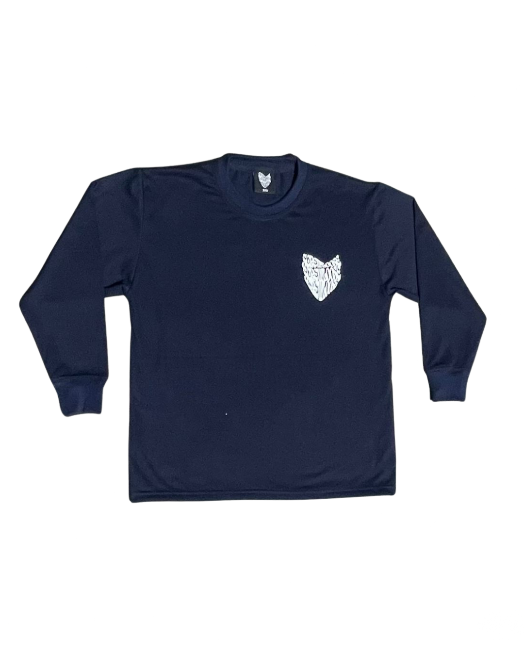 SCREWLOOSE OG LONGSLEEVE SOCIAL MEDIA T-SHIRT - NAVY