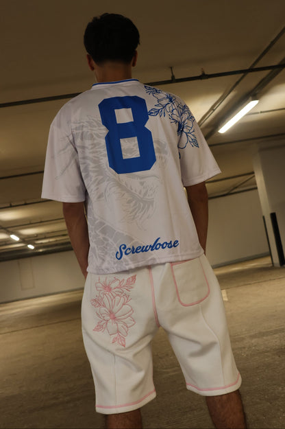 SCREWLOOSE Japan Football Jersey - White/Blue