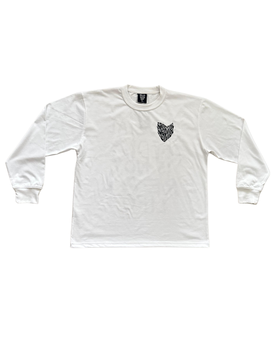 SCREWLOOSE OG LONGSLEEVE SOCIAL MEDIA T-SHIRT - WHITE