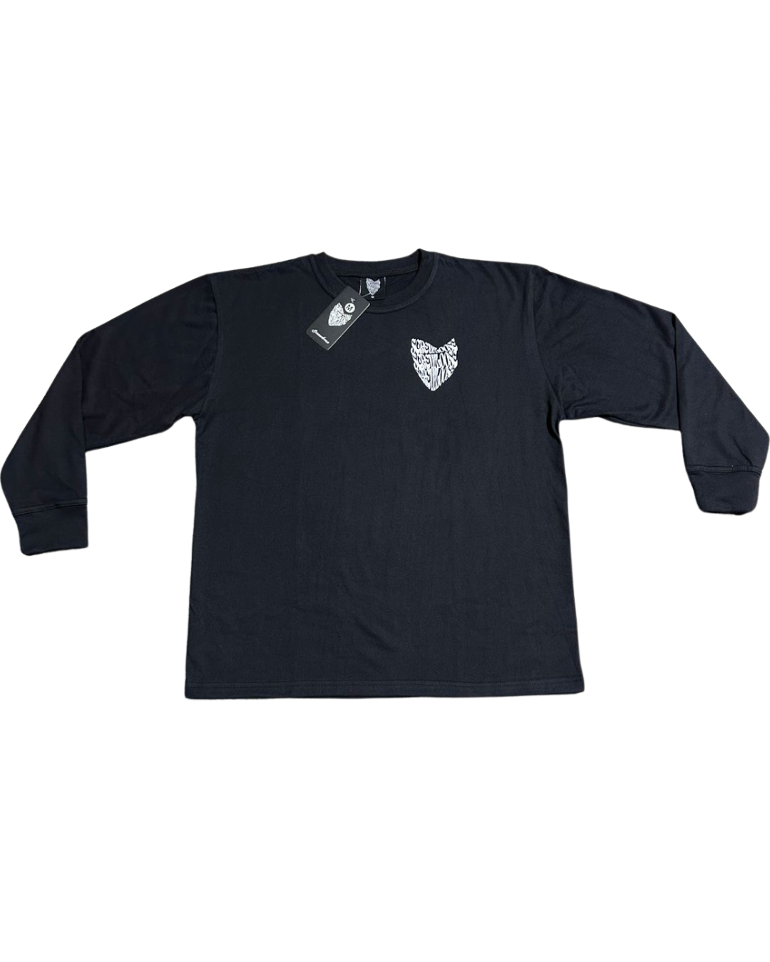 SCREWLOOSE OG LONGSLEEVE SOCIAL MEDIA T-SHIRT - BLACK