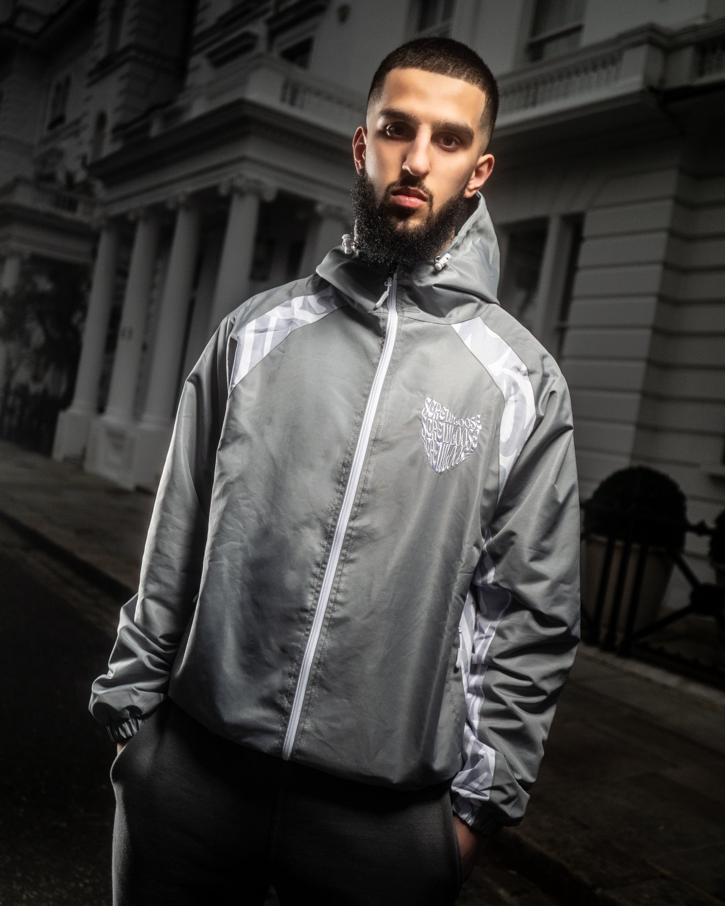 SCREWLOOSE OG SHELL JACKET - GREY