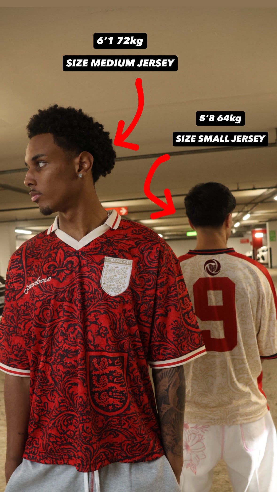SCREWLOOSE OG FOOTBALL JERSEY - RED ENGLAND