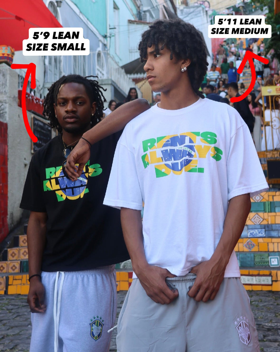 SCREWLOOSE OG RENTS ALWAYS DUE TEE - BRAZIL WHITE