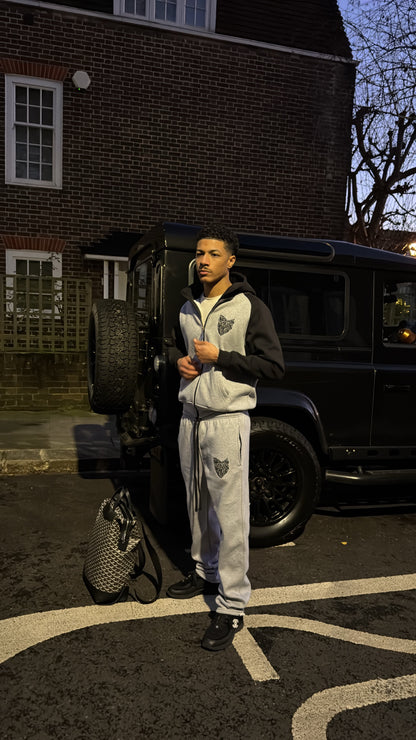 SCREWLOOSE OG COLOUR BLOCK JOGGERS - GREY/BLACK