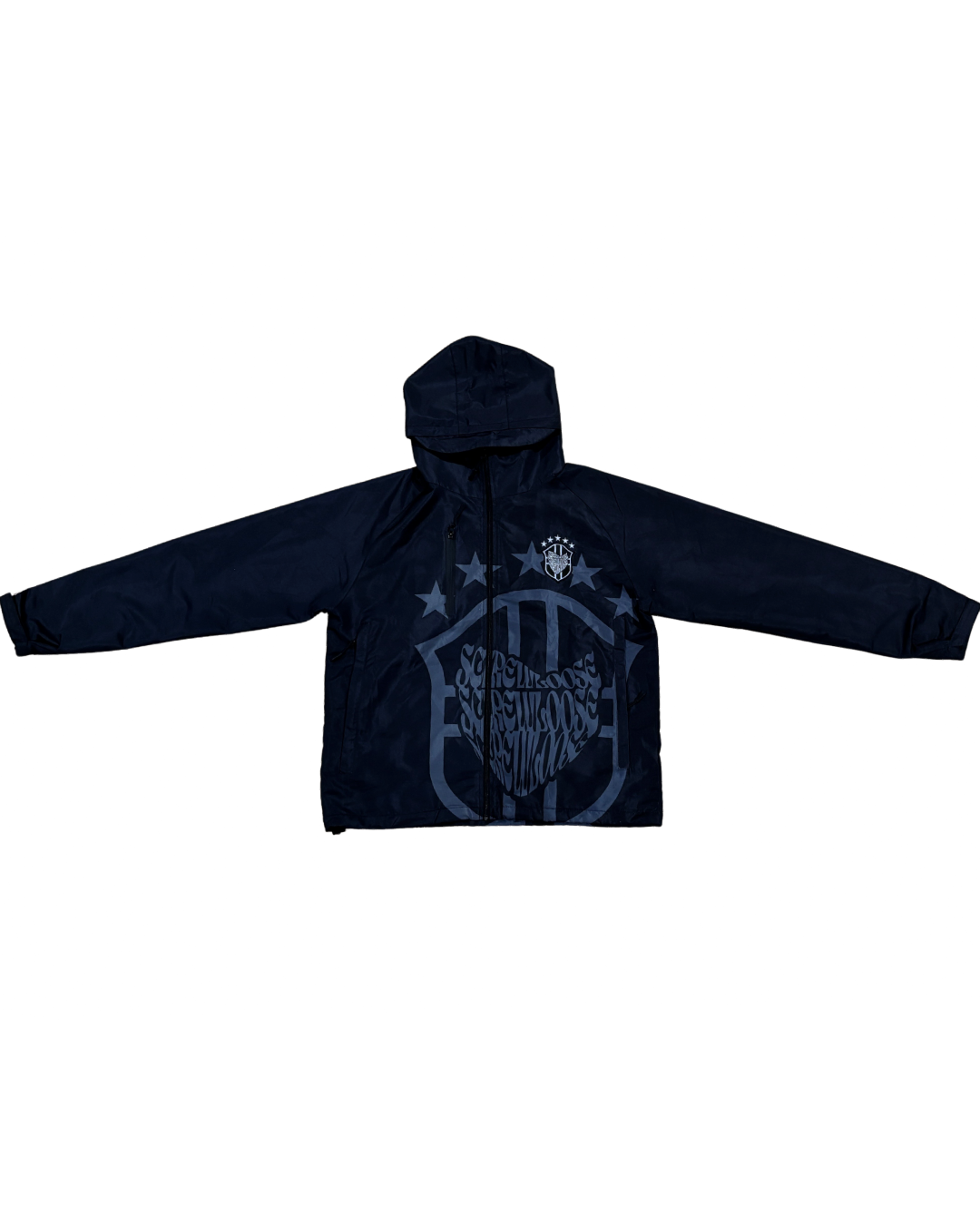 SCREWLOOSE OG BRAZIL SHELL JACKET - BLACK.