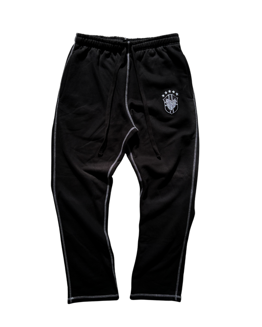SCREWLOOSE OG BRAZIL REVERSE STITCH JOGGERS - BLACK