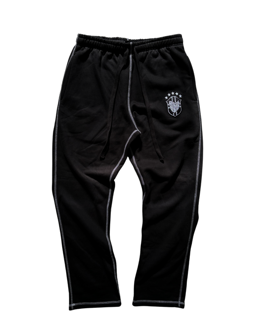 SCREWLOOSE OG BRAZIL REVERSE STITCH JOGGERS - BLACK
