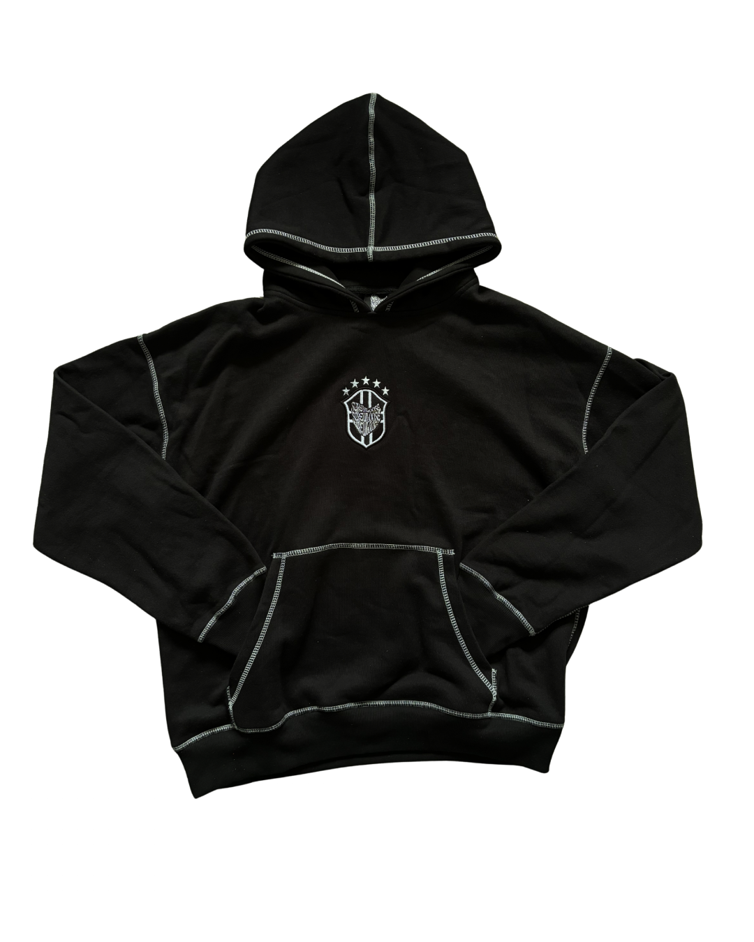 SCREWLOOSE OG BRAZIL REVERSE STITCH PULLOVER HOODIE - BLACK