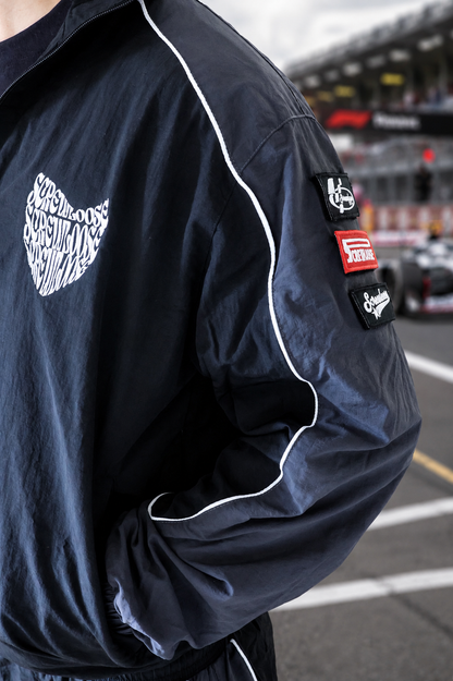 SCREWLOOSE SHELL TRACK TOP - BLACK/ANTHRACITE