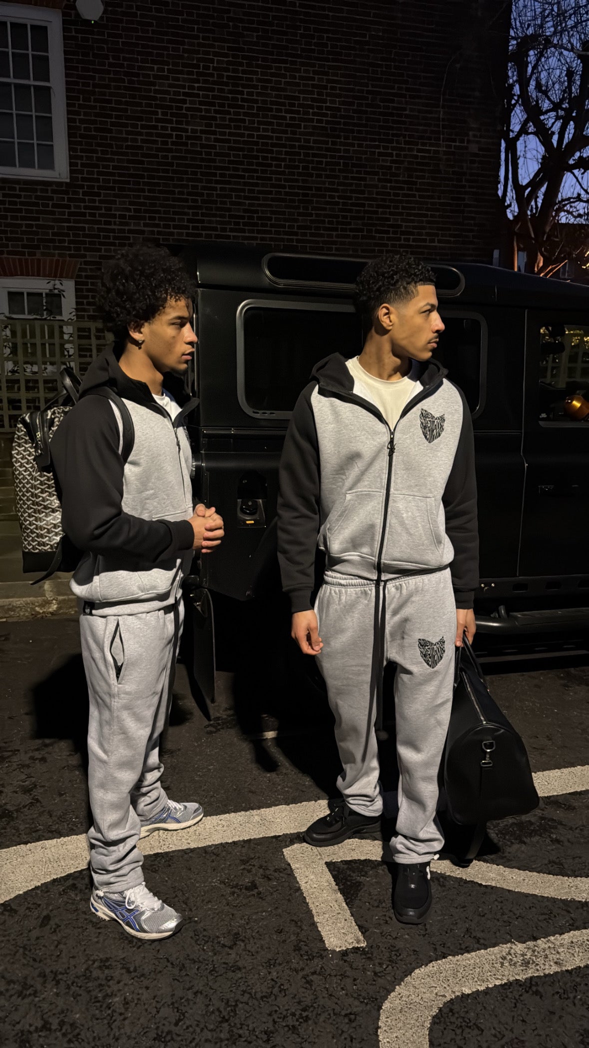 SCREWLOOSE OG COLOUR BLOCK JOGGERS - GREY/BLACK