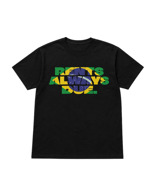 SCREWLOOSE OG RENTS ALWAYS DUE TEE - BRAZIL BLACK