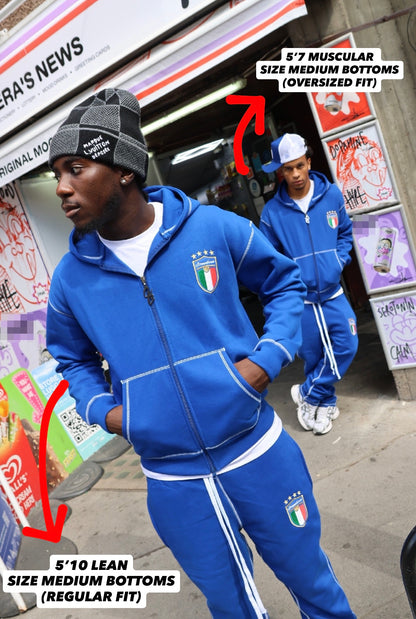 SCREWLOOSE Italy Joggers - San Siro Blue