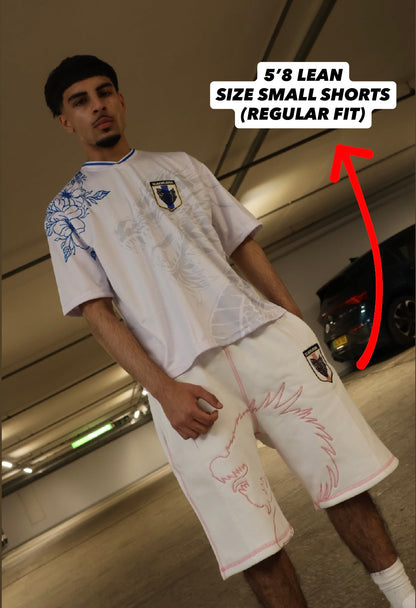 SCREWLOOSE Japan Summer Shorts - Tokyo White