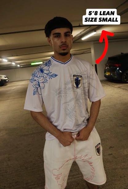 SCREWLOOSE Japan Football Jersey - White/Blue