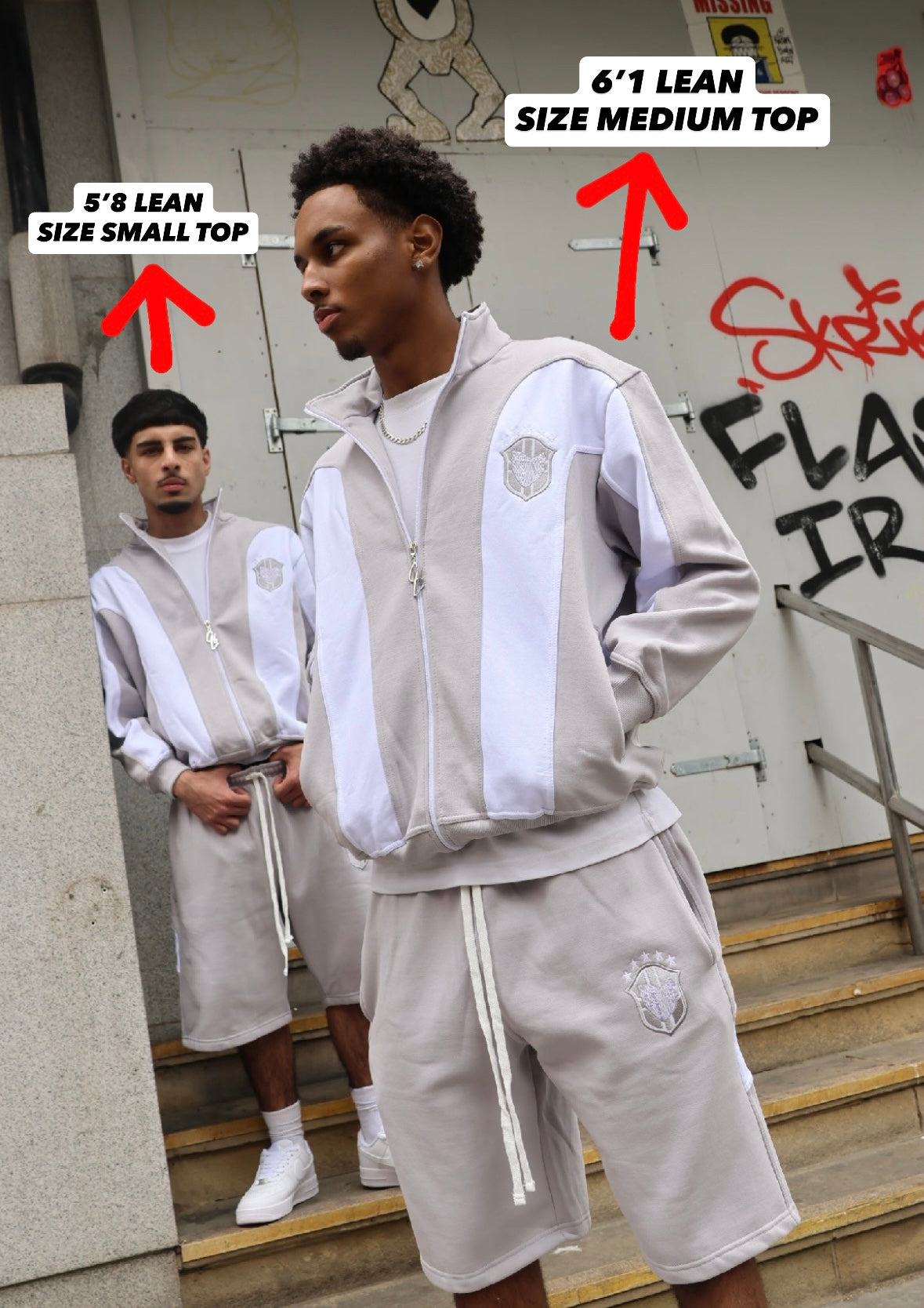 SCREWLOOSE BRAZIL RETRO TRACK TOP - GREY