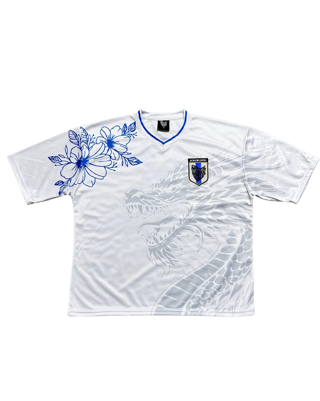 SCREWLOOSE OG JAPAN FOOTBALL JERSEY - WHITE/BLUE