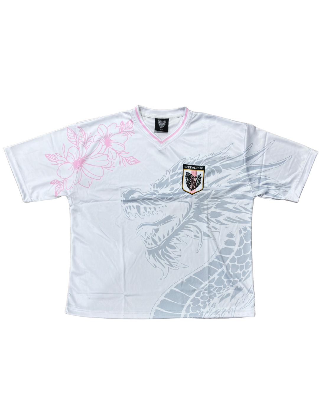 SCREWLOOSE OG JAPAN FOOTBALL JERSEY - WHITE/PINK