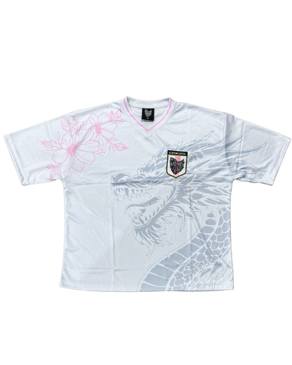 SCREWLOOSE Japan Football Jersey - White/Pink
