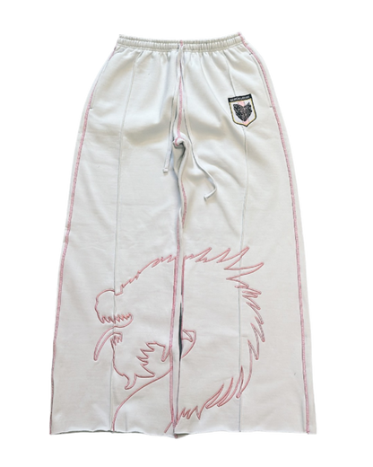 SCREWLOOSE OG JAPAN REVERSE STITCH JOGGERS - TOKYO WHITE
