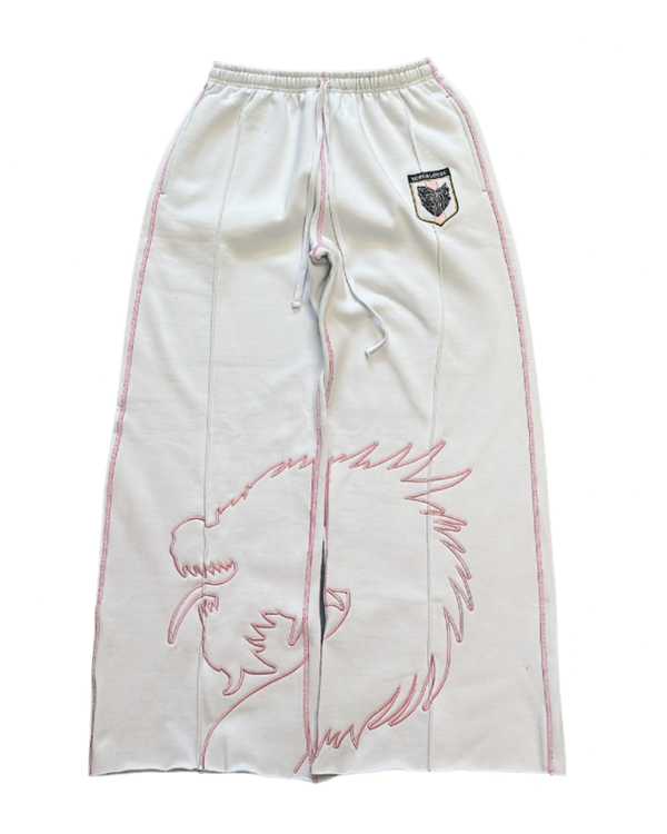 SCREWLOOSE OG JAPAN REVERSE STITCH JOGGERS - TOKYO WHITE