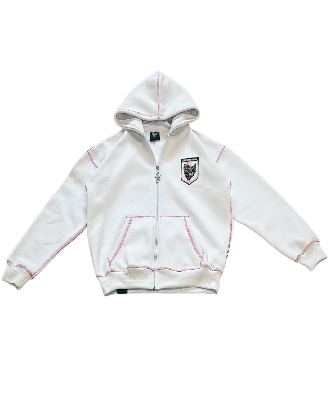 SCREWLOOSE OG JAPAN ZIP-UP HOODIE - TOKYO WHITE