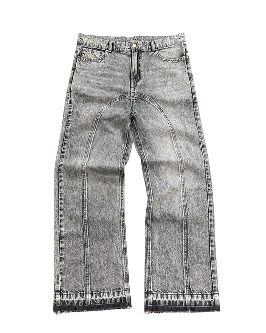 SCREWLOOSE OG WASHED DENIM JEANS - LIGHT GREY