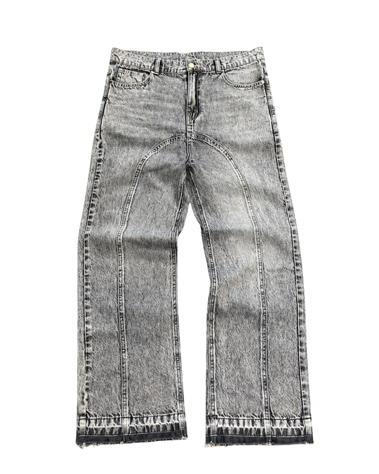 SCREWLOOSE OG WASHED DENIM JEANS - LIGHT GREY