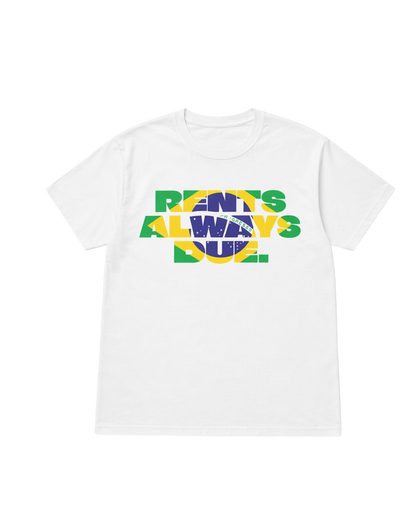 SCREWLOOSE Rents Always Due Tee - White