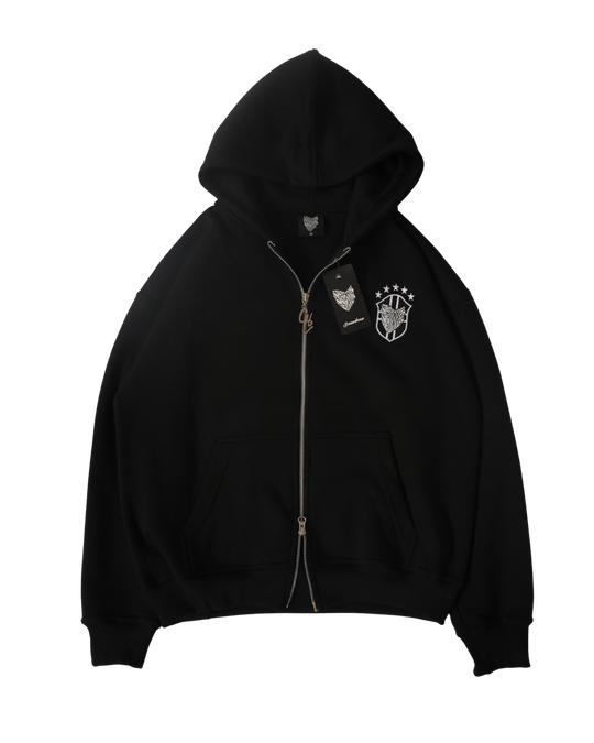 SCREWLOOSE Brazil Zip-Up Hoodie - Black