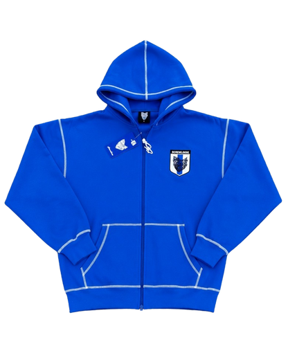 SCREWLOOSE Japan Zip-Up Hoodie - Yokohama Blue