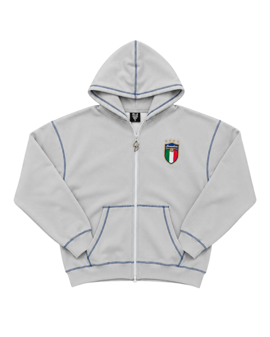 SCREWLOOSE OG ITALY ZIP-UP HOODIE - SICILY GREY