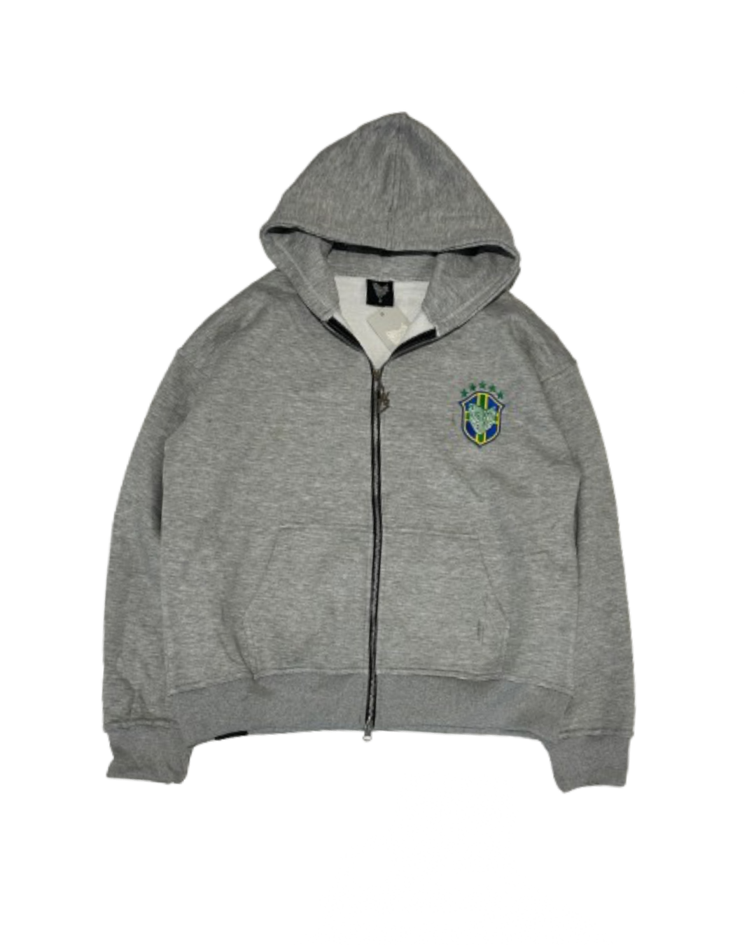 SCREWLOOSE OG BRAZIL ZIP-UP HOODIE - GREY