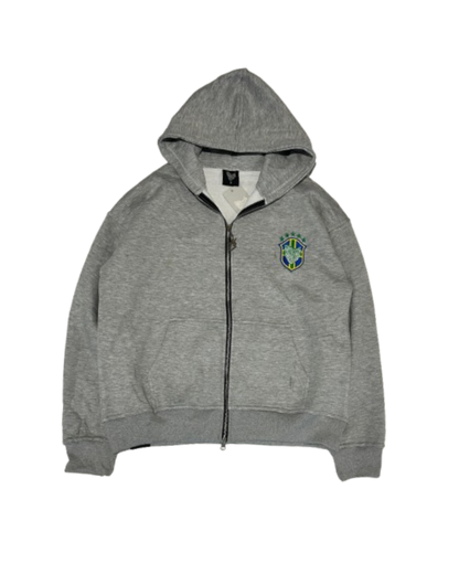 SCREWLOOSE Brazil Zip-Up Hoodie - Grey