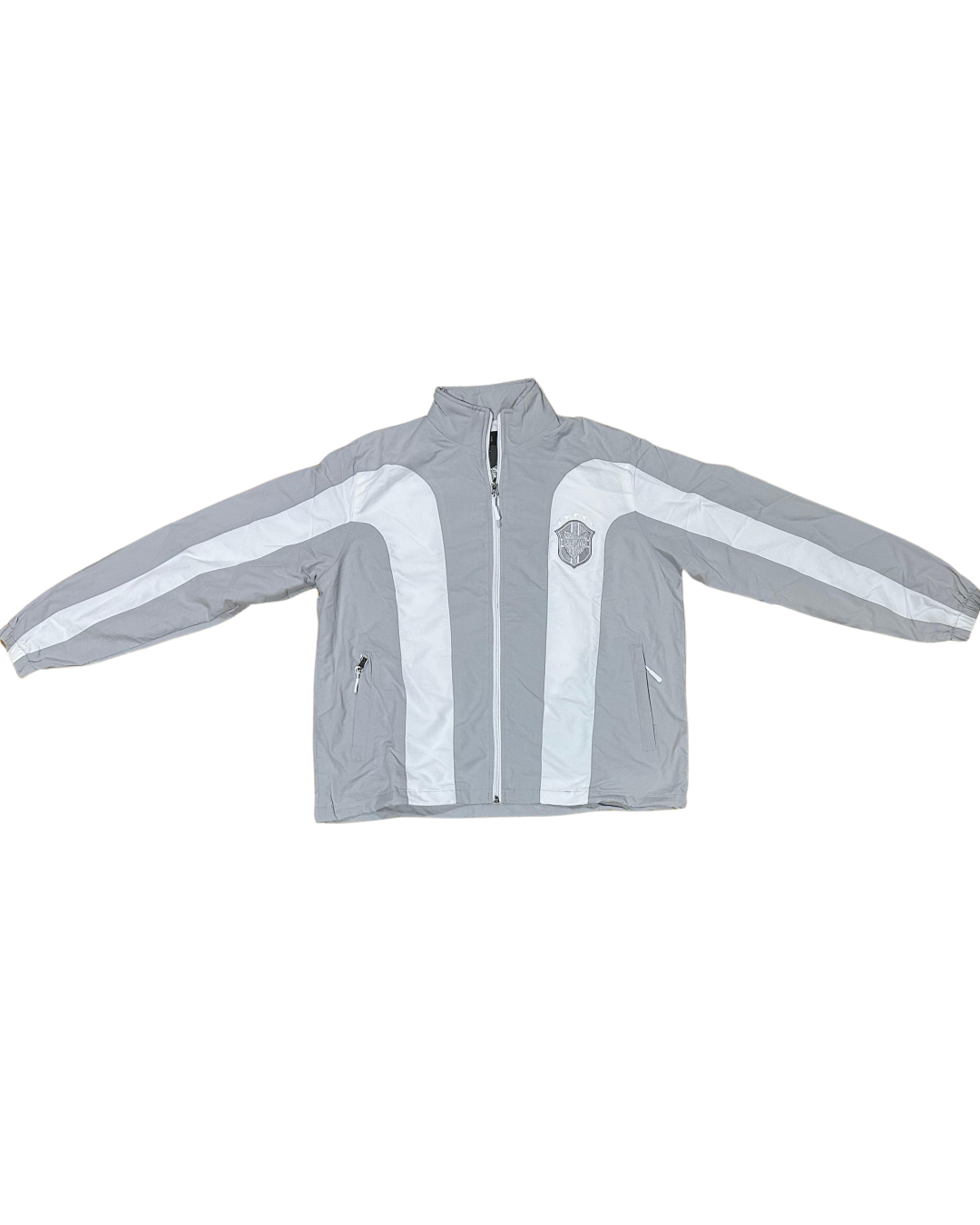 SCREWLOOSE Brazil Crinkle Track Top - Grey