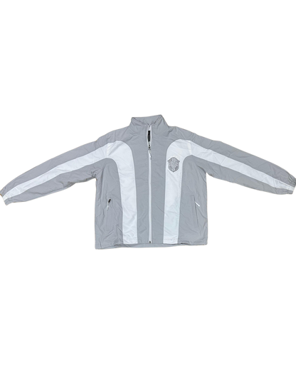 SCREWLOOSE Brazil Crinkle Track Top - Grey